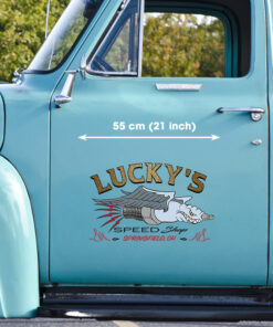 Pack 2 Of Old School Custom Spark Plug Hot Rod Pinstripe Decals