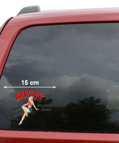 Pack 2 Of Large Custom Old School Hot Rod Pin Up Girl Stickers