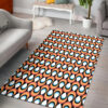 Retro Droplets Pattern In 1970's Style Vintage Area Rug