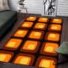 70's Style Retro Mod Mounted Area Rug