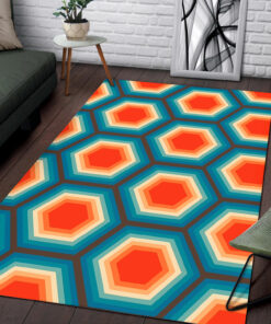 Fun Photographic 70's Style Area Rug