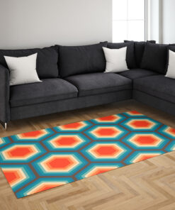 Fun Photographic 70's Style Area Rug