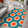 Fun Photographic 70's Style Area Rug