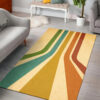 Retro Vintage 1970s Style Area Rugs