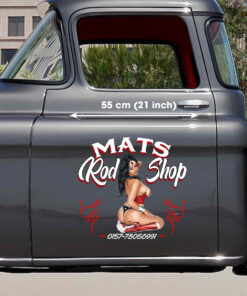 Alternative view of Pinstripe Wonder Woman Pin Up Girl Decals