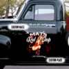 Devil Pin Up Girl Pinstripe Vinyl Decals For Trucks