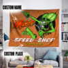 Personalized Funny Rat Fink Hot Rod Garage Wall Tapestry