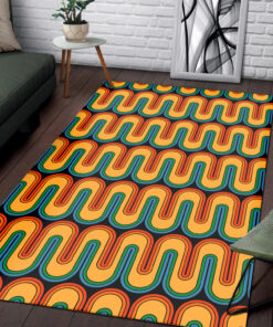 70s Retro Vintage Style Area Rug