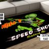 Personalized Speed Shop Rat Fink Area Rug