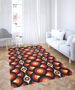 Retro Vintage Mid Century 70s Style Rugs
