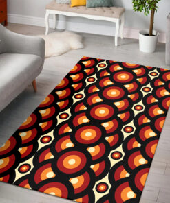 Retro Vintage Mid Century 70s Style Rugs
