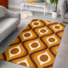 Retro 70s Mid Century Pattern Area Rug