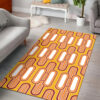 1970's Retro Vintage Seventies Style Pattern Rug