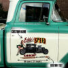 Custom Pin-up Girl Pinstriping Lettering Rat Rod Door Decals For Car