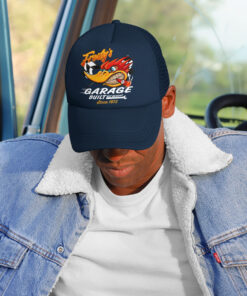 Personalized Hot Rod Woodpecker Mr. Horsepower Trucker Cap