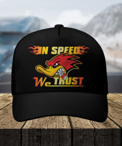Mr. Horsepower In Speed We Trust Hot Rod Trucker Hats