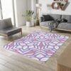 Y2K Pastel Blossoms Geometric Rug