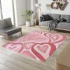 Wavy Y2K Heart Rug