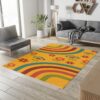 Retro Modern Arch Y2K Flower Rug