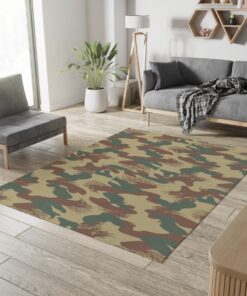 Katanga Brushstroke Rug Camouflage Pattern Rug