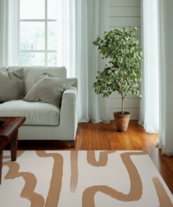 BrushStroke Rug Mid Century Modern Rug