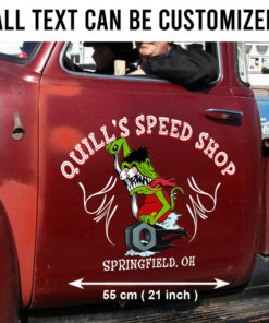 Lowbrow Art Kustom Kulture Rat Fink Door Car Graphic Decals