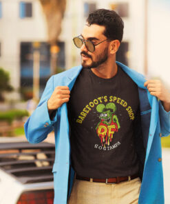 Custom Name And Place Hot Rod Rat Fink T Shirt