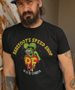 Custom Name And Place Hot Rod Rat Fink T Shirt
