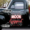 Moon Equipped Vinyl For Car Decals Set 2 Pcs
