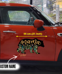 Funny Mama Bear Decals For Car