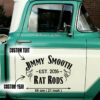Personalized Rat Rods Garage Pinstripe Sticker For Car