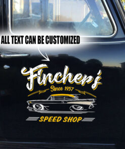 Lowbrow Pinstripe Hot Rod Print On Demand Vinyl Decals For Car