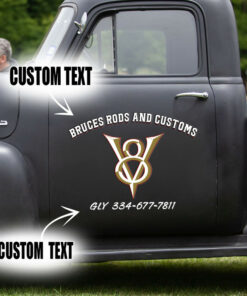 V8 Car Side Decals And Graphics Set 2 Pcs