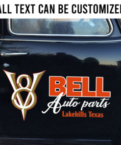 V8 Auto Part Custom Door Car Decals