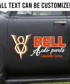 V8 Auto Part Custom Door Car Decals