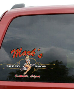 Custom Kustom Kulture Pin Up Candle Spark Plugs Vinyl Sticker For Car set 2 Pcs