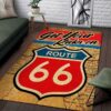 Get Your Kicks On Route 66 Area Rug For Living Room Bedroom Nursery room