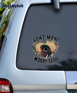 Hunt More Worry Less Duck Hunting Decals Sticker For Cars