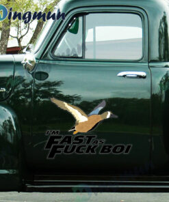 I'm Fast As Fuck Boi Funny Duck Hunter Decals For Cars