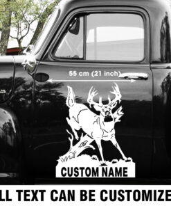 Large Custom Name Deer Hunting Vinyl Decals