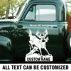Large Custom Name Deer Hunting Vinyl Decals