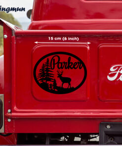 Personalized Deer Hunting Black Decals Stickers For Cars