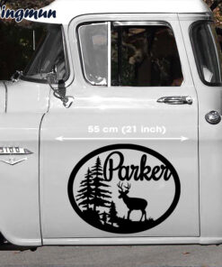 Personalized Deer Hunting Black Decals Stickers For Cars