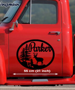 Personalized Deer Hunting Black Decals Stickers For Cars