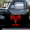 Deer Skull Punisher Car Side Door And Window Graphic Vinyl Decals