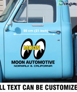 Customizable Moon Eyes Automotive Large Transparent Vinyl Decals Sticker