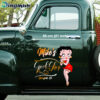Old School Betty Boop Hot Rod Stickers