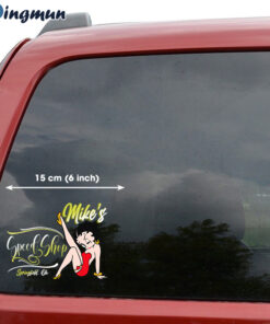 Customizable Hot Rod Pin Up Girl Speed Shop Decals