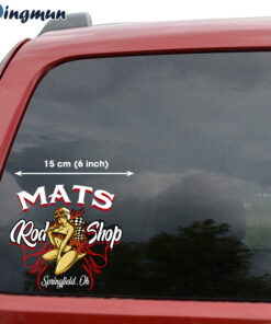 Pinup Girl Car Decal Stickers For Hot Rod Muscle Car, Lowrider, Truck