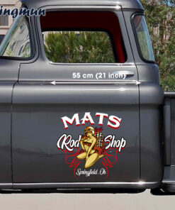 Pinup Girl Car Decal Stickers For Hot Rod Muscle Car, Lowrider, Truck